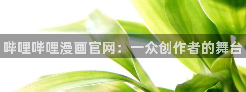 漫蛙3漫画网页入口：哔哩哔哩漫画官网：一众创作者的舞台